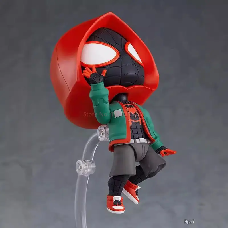 Neue 10 cm Spider-Man: Into The Spider-Verse Nendoroid -Dx Actionfigur Desktop-Ornament Geschenk für Freunde Auf Lager Großhandel