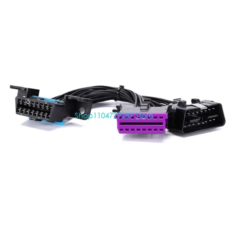 D8KE OBD2 Splitter Cable 16 Pin for Vehicle Diagnostic and Code Reading Access