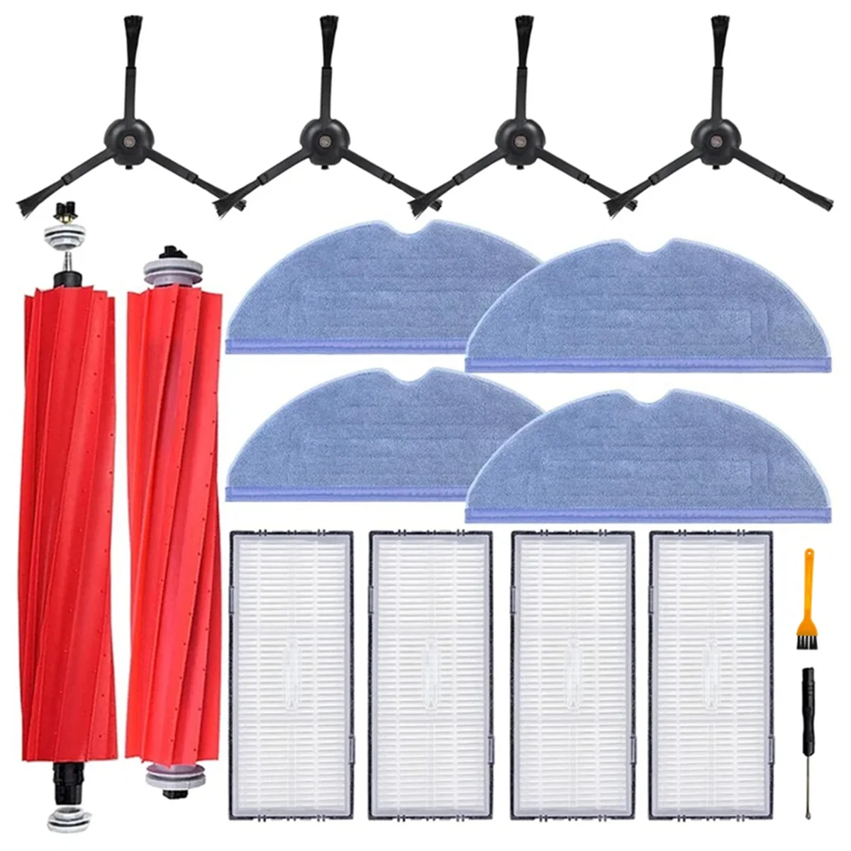 

For Roborock S7 S7+ S7 Maxv S7 Maxv Plus T7S T7 Plus T7S Plus Vacuum Cleaner Main Side Brush Hepa Filter Mop Pads Parts