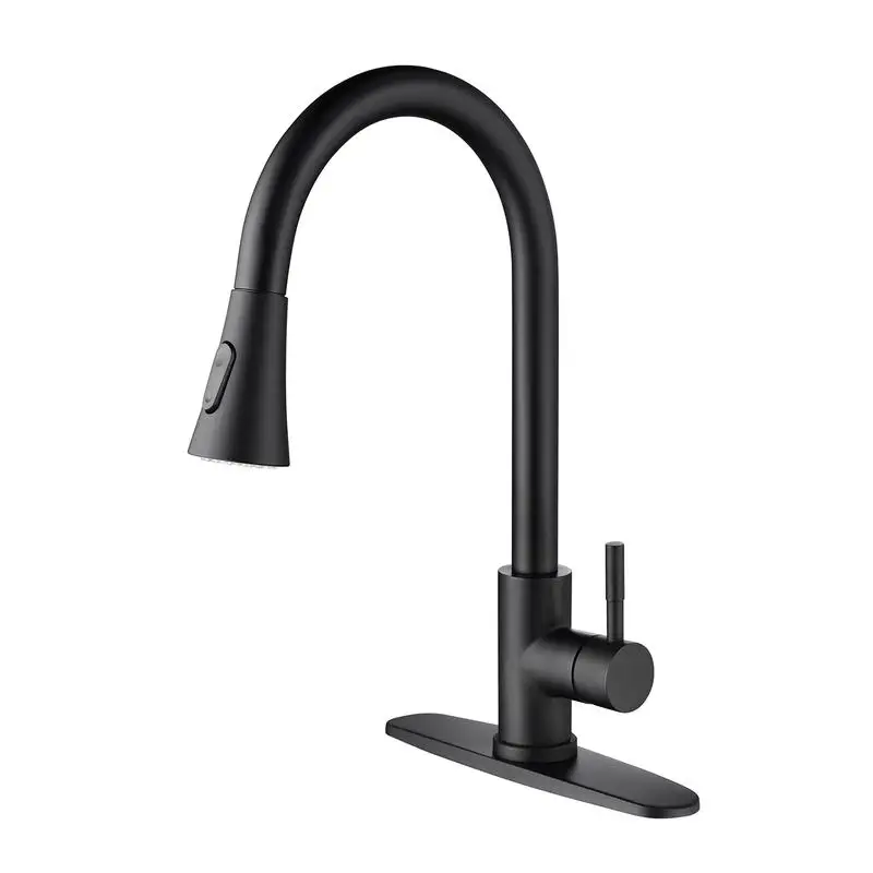 

Pull-Out Spray Kitchen Faucet with Ergonomic Design and Adjustable Water Flow