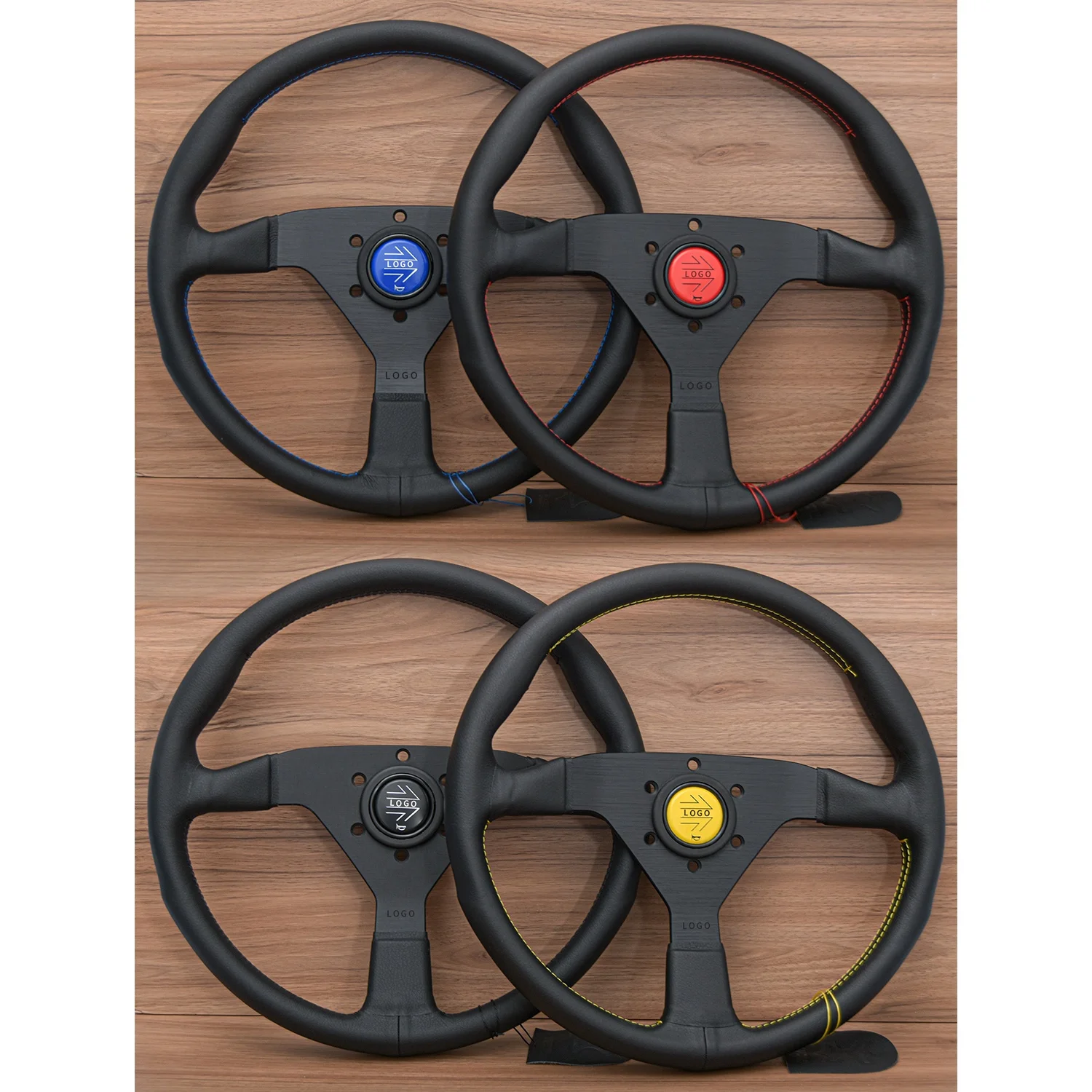 

Montecarlo Классический гоночный спортивный руль 14 дюймов JDM Drift Rally Автомобильный руль PC-ST51