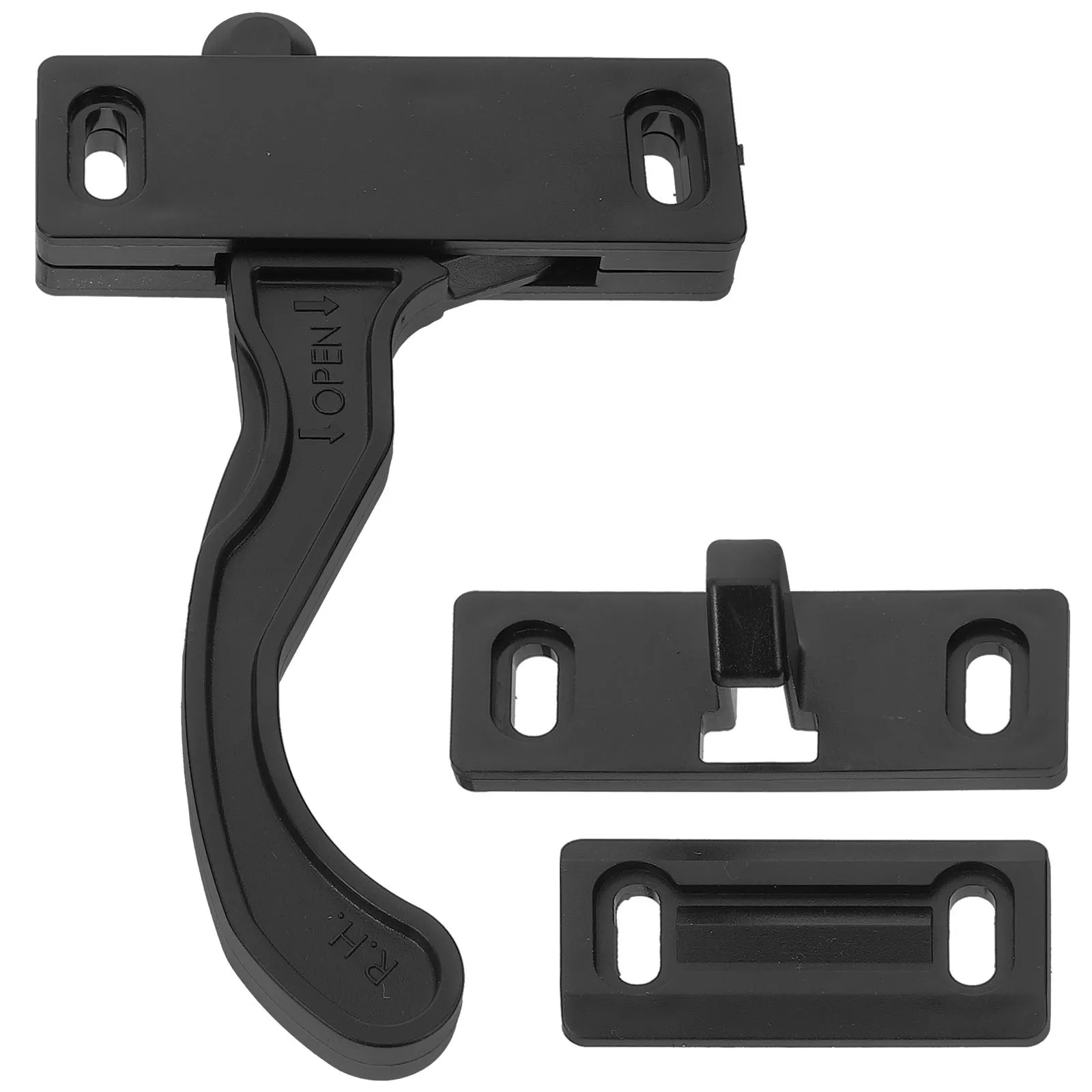 Rv Door Latch Kit Robust Design Rust Proof Material Secure Closure Easy Mounting for Screen Door Camper Trailer Grip Handle