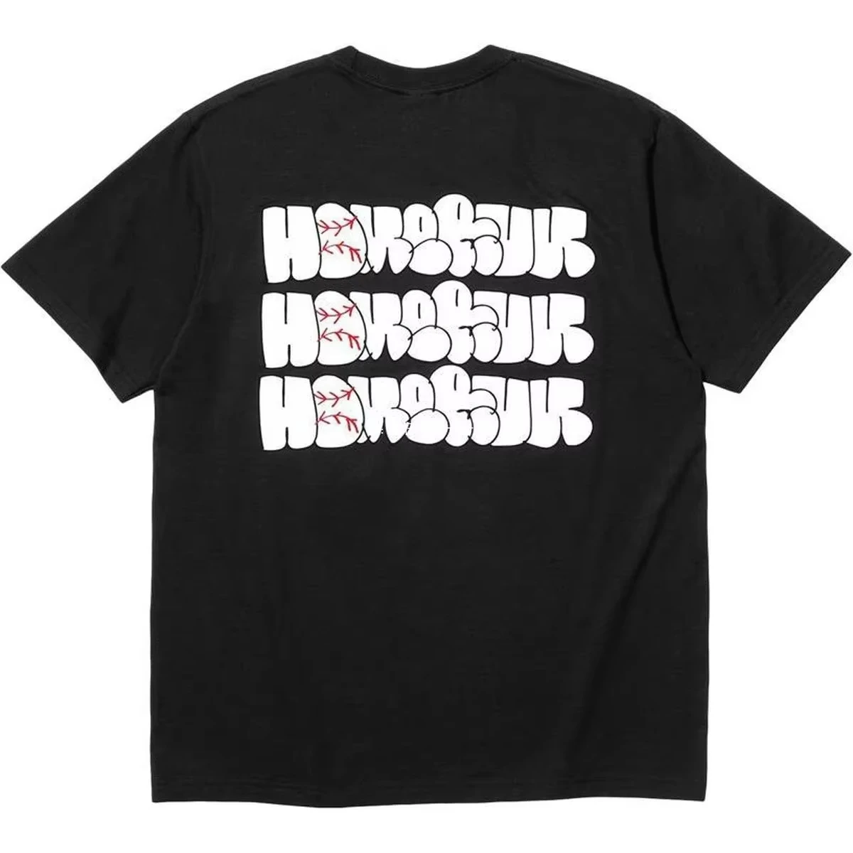 

Трендовый бренд Supre 25s Me HOMERUN Алфавит Классический принт с короткими рукавами и круглым вырезом Хлопковая футболка Мужской и женский топ High Street