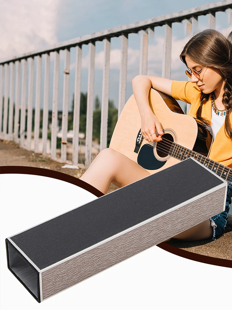 Guitar Fret Leveling Beam with Sandpapers Pro Luthier Repair Tool Leveling File Tool for Guitar Repair Polishing & Maintenan