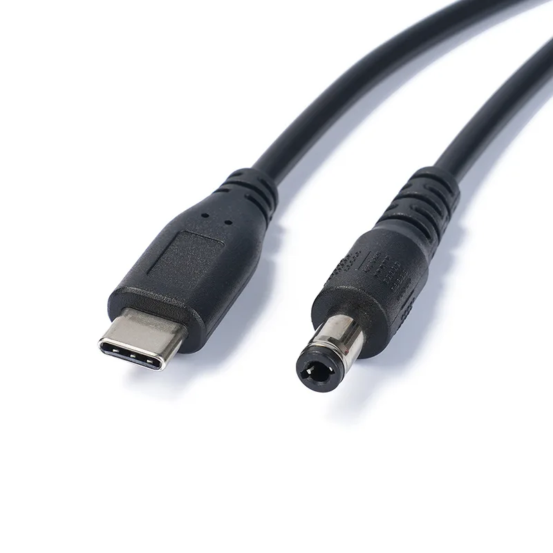 9V 12V 20V USB Type-C to 5.5x2.1mm PD Power Supply Cable for Router Laptop LED Light Accessories 1Meter Charging line