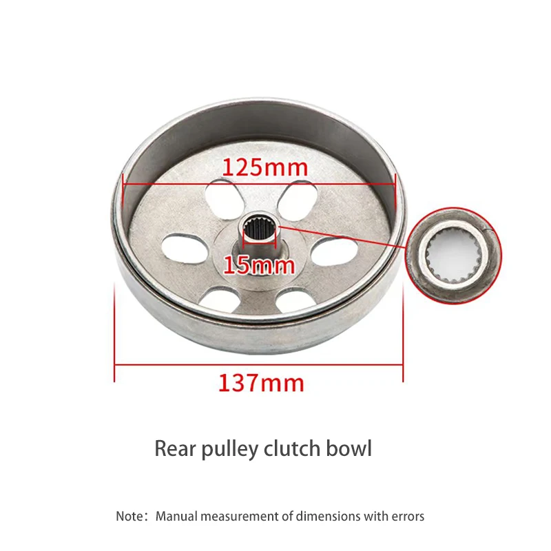 Motorcycle Belt Pulley Driven Wheel Clutch Assembly For GY6 125cc  Moped Scooter Spare Parts Disc Pressure Plate Assembly