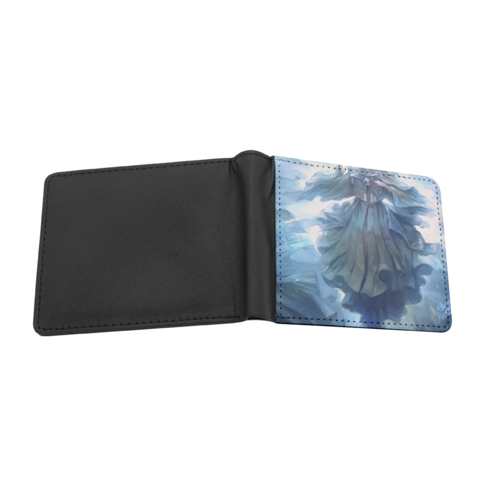 Final Fantasy Xiv Endwalker Flow Journey's End Cover Art Short Men's Wallet Multifunction Purse Male Pu Leather Wallet Ffxiv