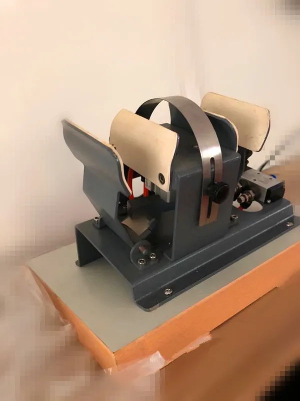 Pneumatic upper clamping machine with motor lace binding machine for shoe making for improved visibility and readability