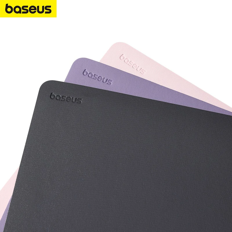 Baseus Simple Color PU Leather Mouse Mat Anti-slip Waterproof 26*21cm Mouse Pad School Supplies Office Accessories Desk Set