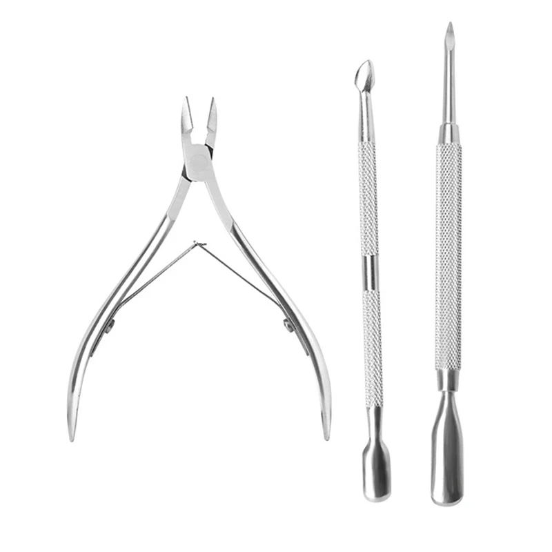 Nail Care Dead Skin Pliers Double Head Steel Push Repair Barbs Dead Skin Scissors Remove Nail Push Manicure Beauty Pliers Tools