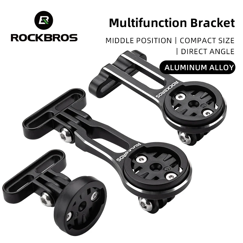 ROCKBROS Bike Computer Bracket Front Light Lamp Aluminum Alloy Extension Holder For Bicycle Computer Wahoo Bryton Garmin Bracket