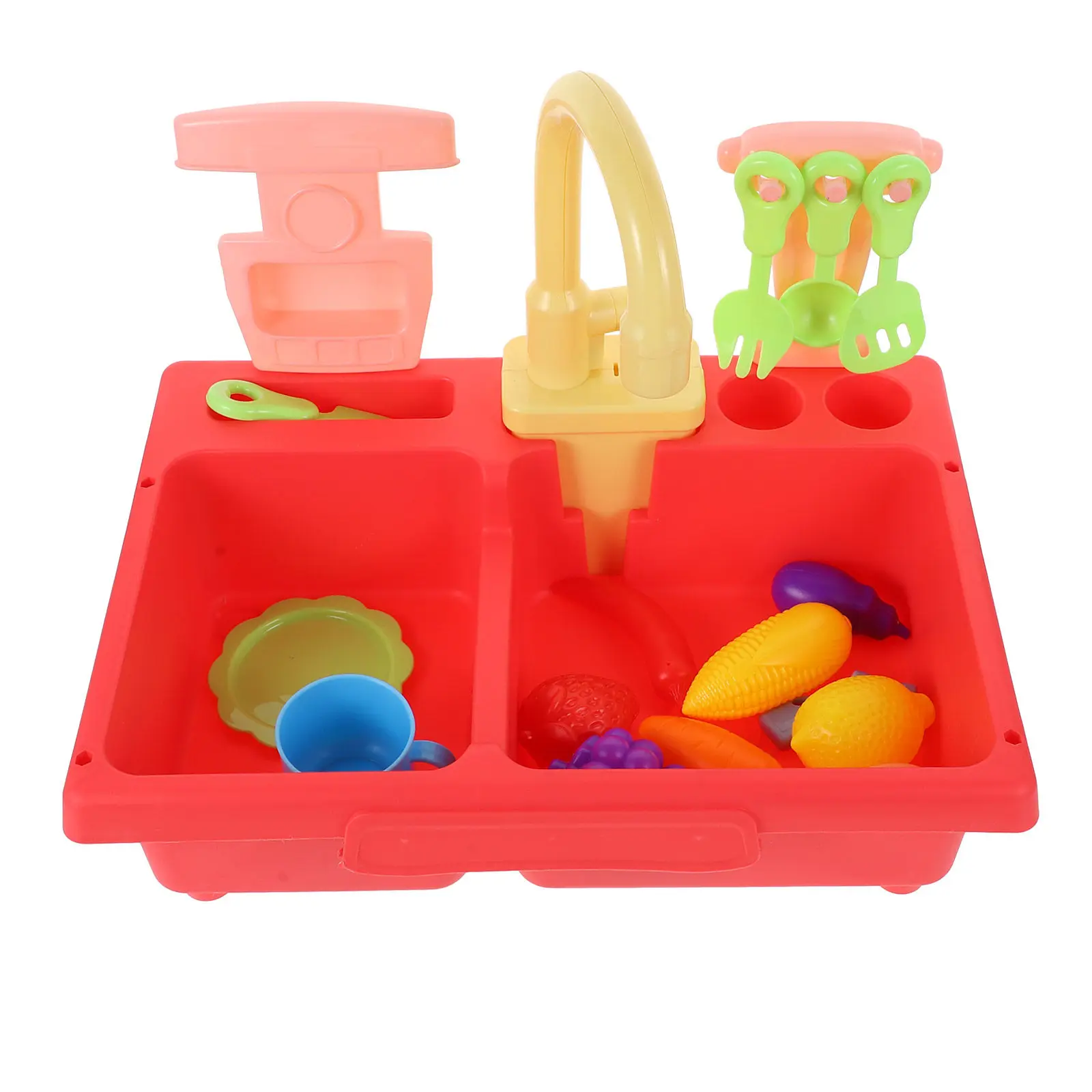 

1Set Dishwashing Plaything Simulation Kitchen Appliance Educational Pretend Game for Children Parent-Child Interaction Plastic