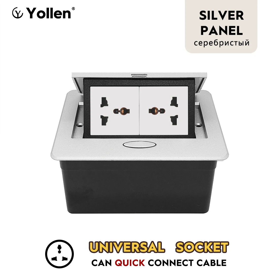 Universal Standard Thailand Hidden Type Table Socket Household Kitchen Indoor Office Desk Small Table Socket Pop Up