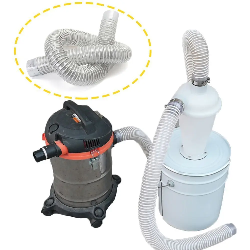 50mm Inner Diameter Vacuum Cleaner Hose Bellows PVC Industrial Dust Collect Pipe Woodworking Engraving Machine Dust Removal Tube