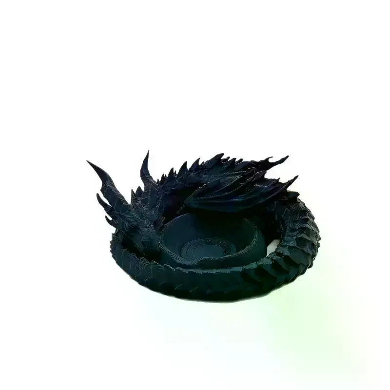/HTF/Gothic 3D Printing Dragon Tray Dark Style Plastic Jewelry Storage Tray Decorative Desktop Organizer Key Holder Creative