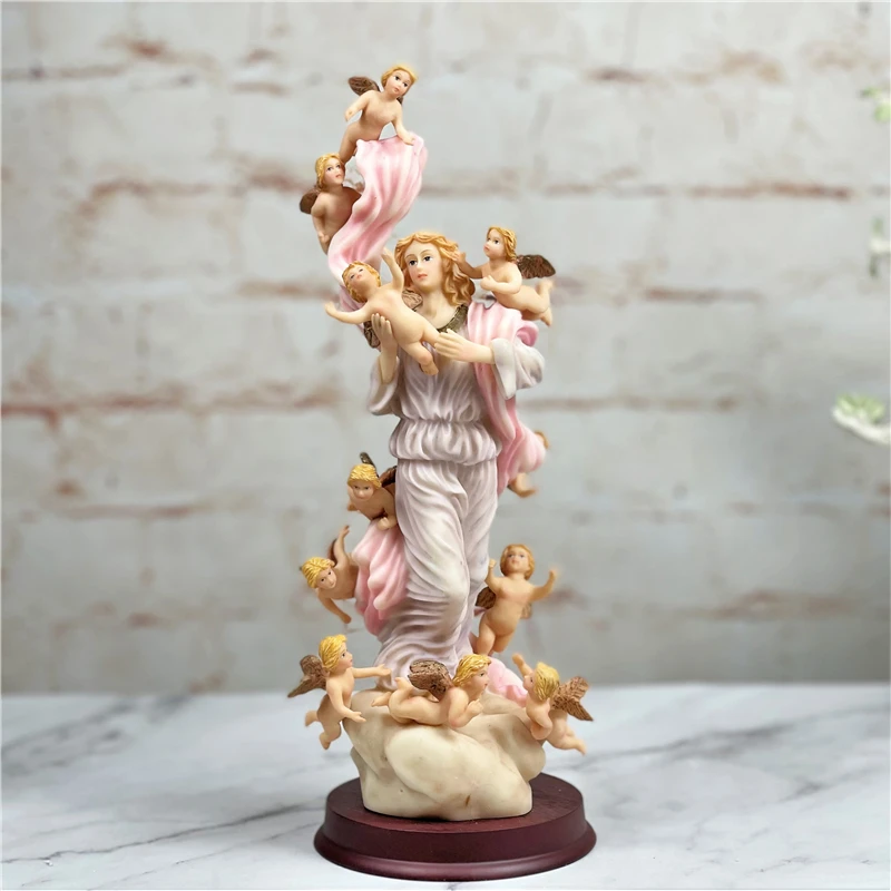 

Angel Figurines Wedding Gift Home Decoration Angel Sculpture Home Room Office Desktop Decor Furnishing Articles Gift