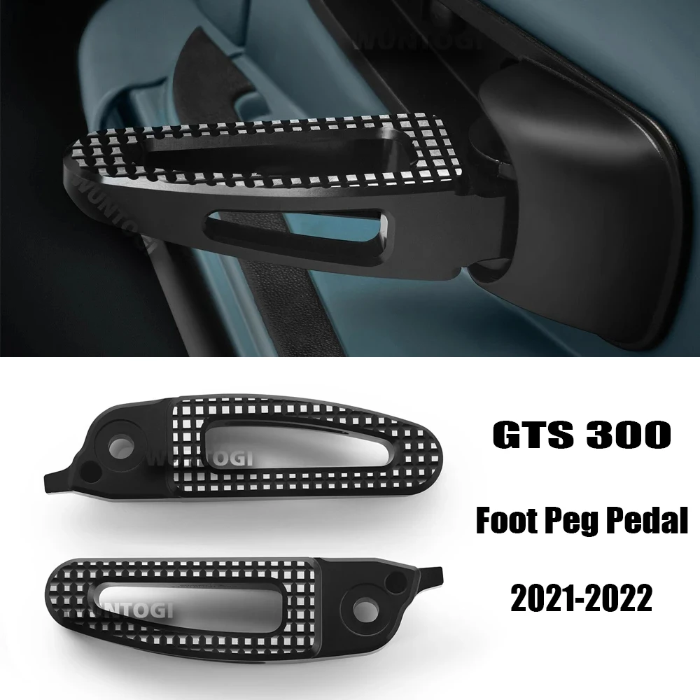 

GTS300 Gts300 Motorcycle Foot Peg Pedal Passenger Rearset Rear foot Stand Rearset Footrest For Vespa GTS 300 Gts300 2021-2022