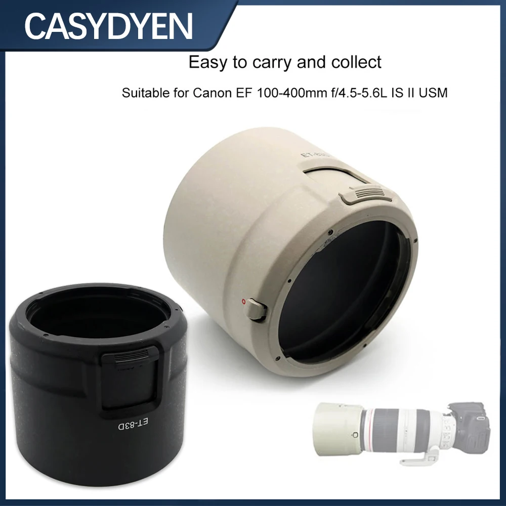 ET-83D Bayonet Mount Lens Hood For Canon EF 100-400mm f/4.5-5.6L IS II USM Lens Camera