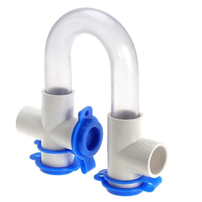Trampa de condensado estándar ABKO-3/4 pulgadas con cepillo de limpieza de 16 pulgadas, trampa en U transparente de PVC para sistemas HVAC, aire acondicionado