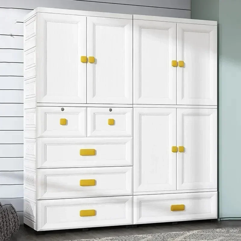 

Hallway Clothes Display Wardrobe Storage Cupboard Organizer stand partitions Wardrobes Chest Plastic Drawer Muebles Furniture