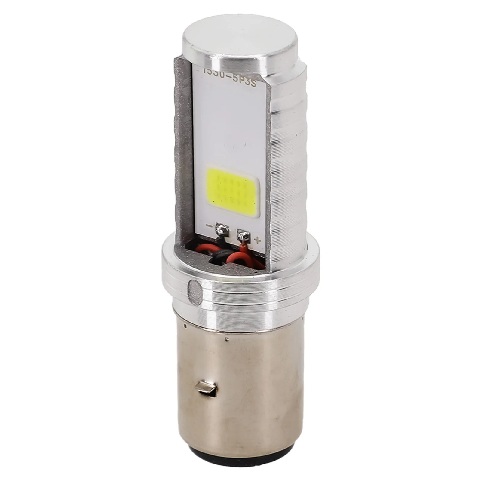 오토바이 전구 내장 스포트라이트, 하이 로우 빔 변환 전구, H4 BA20D PX15D H6 오토바이 LED 헤드라이트 램프, 8W 12V