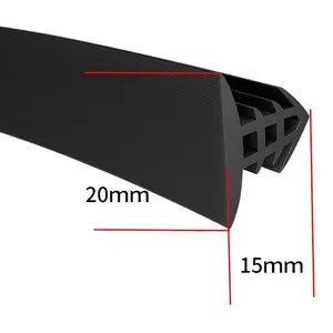 SEAMETAL-Auto Painel Tira De Vedação, Universal Etiqueta Do Carro, Rubber Seals, Isolamento Ruído, Weatherstrip, Acessórios Do Carro, 1,6 m 8 principais vendas borracha tipo h - №3