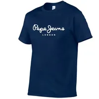 2025 Newest Pepe-Jeans-London Logo T-Shirt Summer Men's /Women's Short Sleeve Popular Tees Shirt Tops Unisex