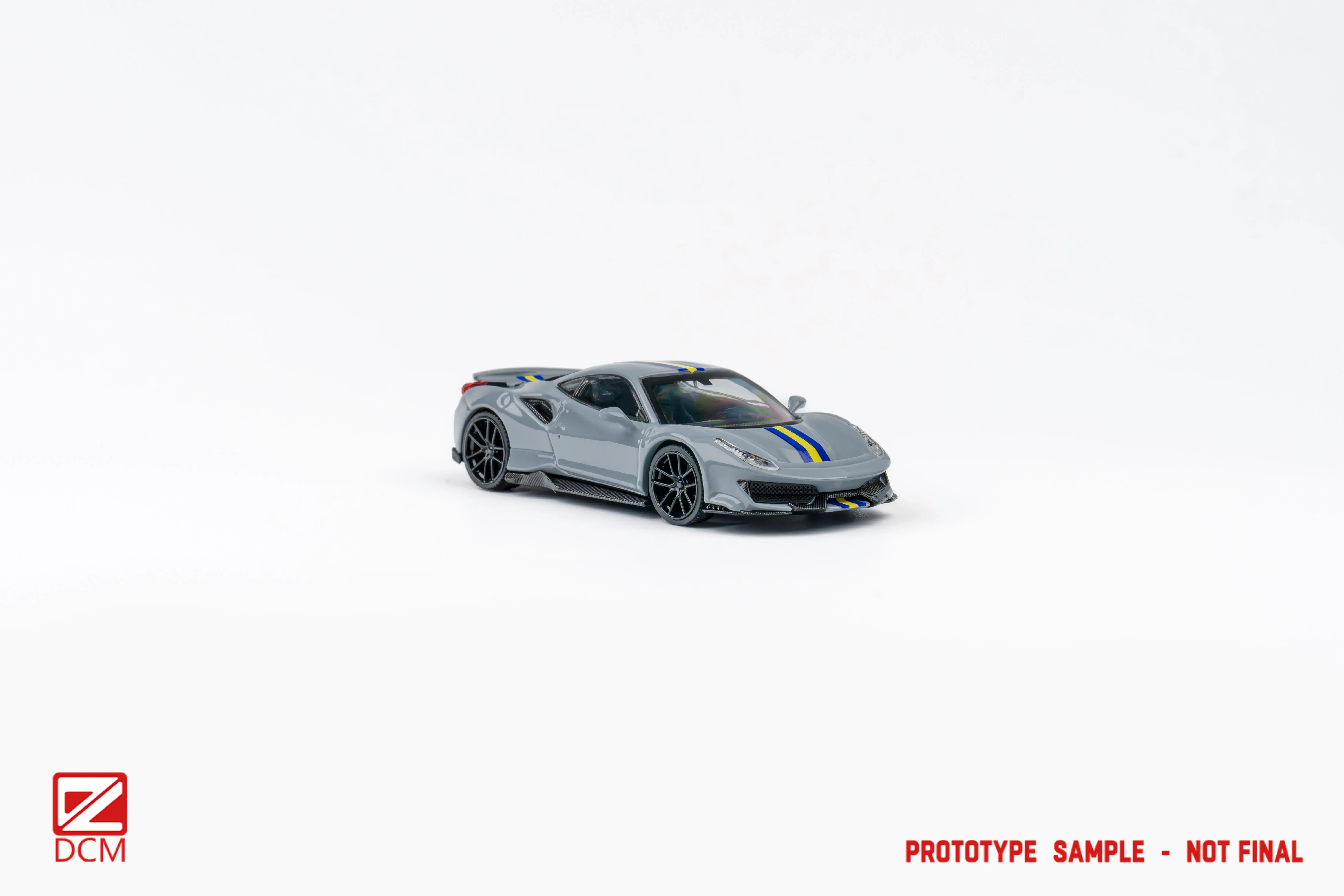 **Preorder**DCM 1:64 Novitec 488 Pista Sky Blue /Gray Diecast Model Car