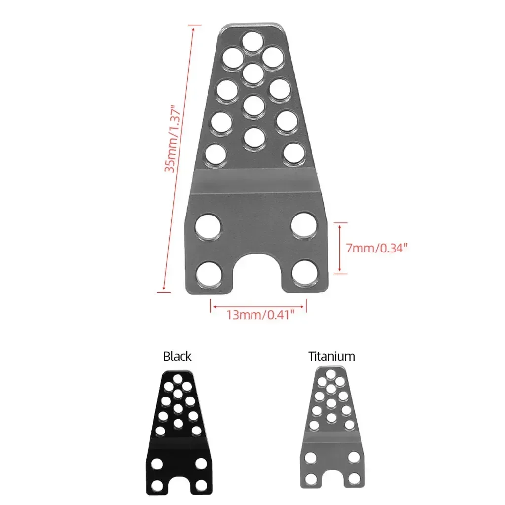 4 Uds RC coche amortiguador de aluminio torre elevador soporte de ajuste inferior para 1/10 RC Crawler Axial SCX10 piezas de mejora