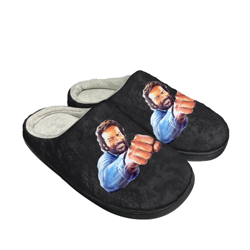 Hot Cool Bud Spencer Fashion Cotton Custom Slippers Mens Womens Sandals Plush Casual Keep Warm Shoes Thermal Comfortable Slipper