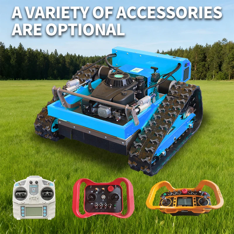 Strong Motor Grass Cutter Robot Mower Remote Control Zero Turn Riding Lawnmower