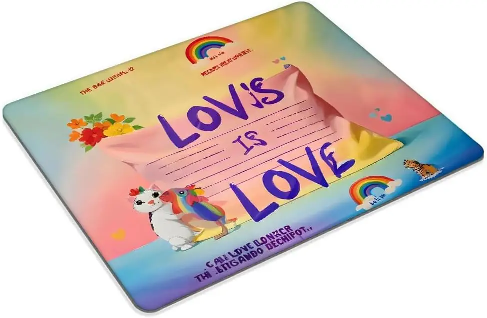 Mouse pad custom Moderate thickness Pride mouse pad non slip rubber base computer laptop office desk mouse pads