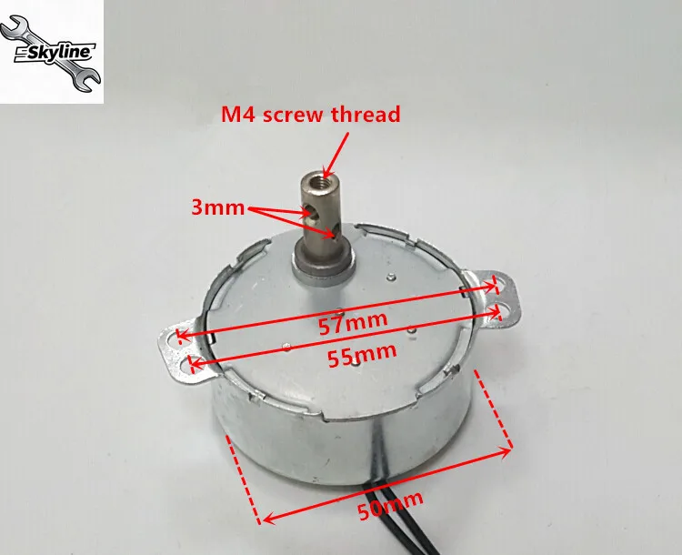 50TYC synchronous motor 220V 4W 50mm micro permanent magnet induction cooker / fan motor ,shaft diameter 7mm  ~