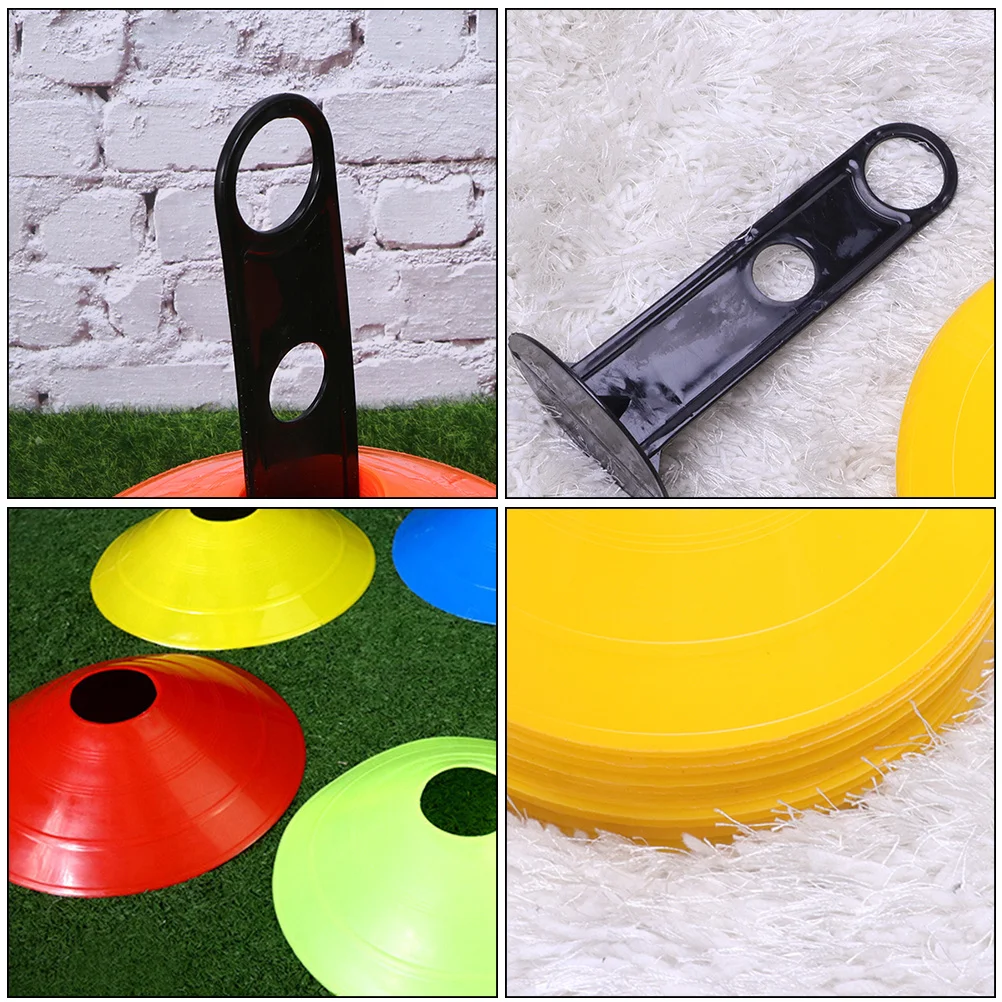 1 مجموعة أقراص تدريب كرة القدم مجموعة 5 ألوان زاهية مقاومة للأشعة فوق البنفسجية مخاريط كرة القدم لأدوات التدريبات الميدانية