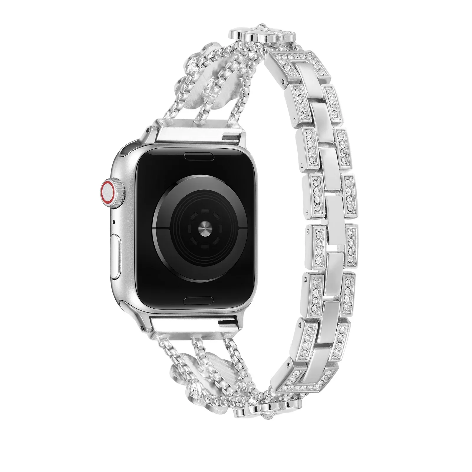 Metal+diamond strap for Apple watch Ultra 10 9 8 7 41mm 45mm 46mm 49mm 6 5 4 SE 44mm 40mm Women Belt for iwatch 3 42mm 38mm band