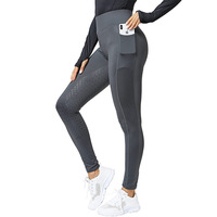 Full Seat Silicone Breeches Women's Equestrian Sportswear Stretchy High Waisted Tight Riding Pants Drip Rubber Trousers