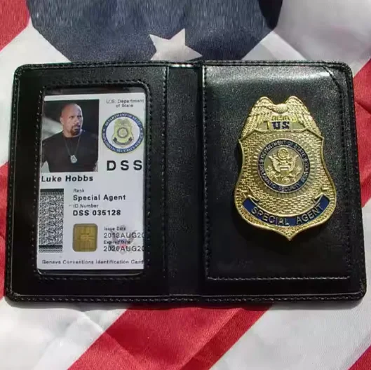 

DSS Metal Emblem ID Card Clip Package COS Prop Package for All Levels in the United States