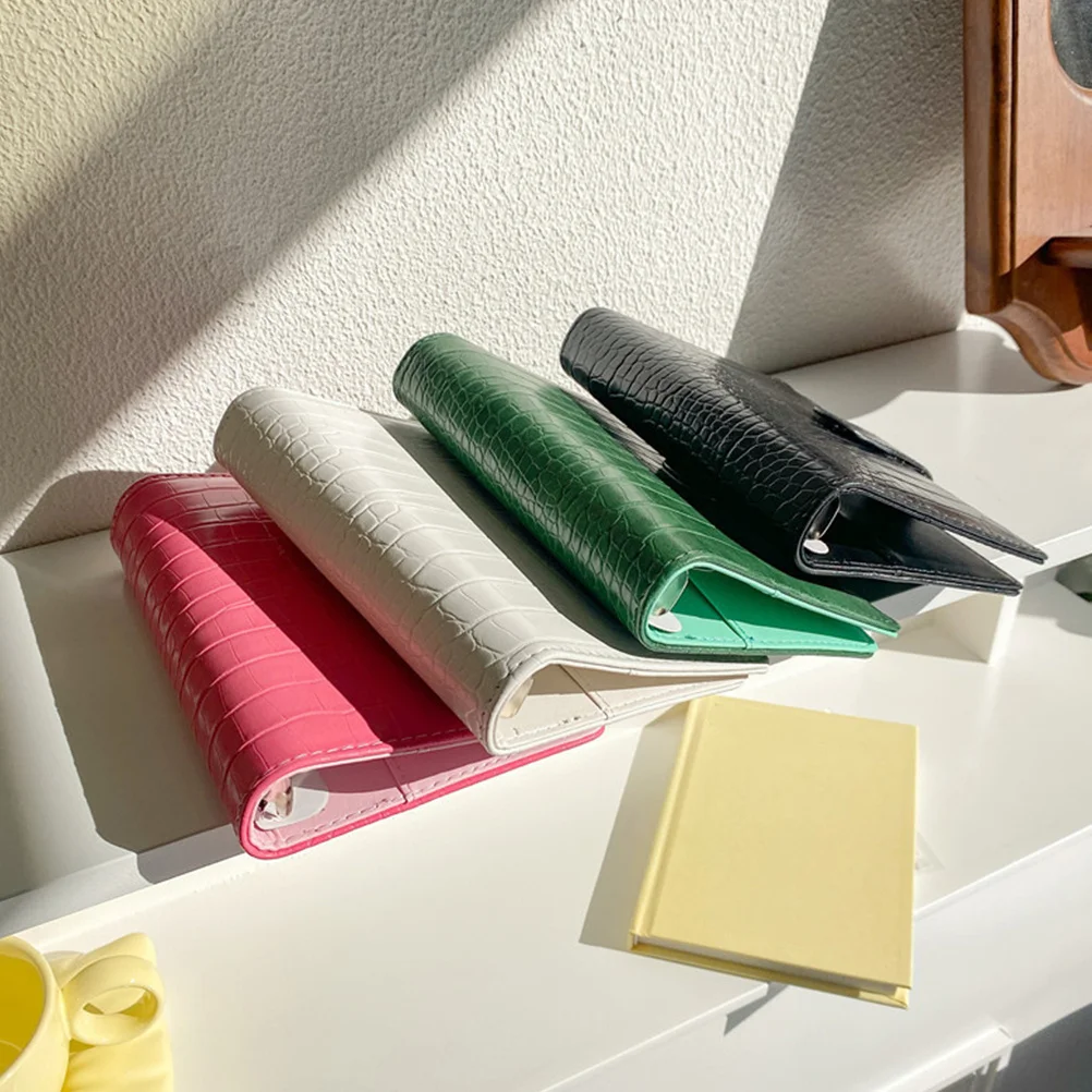 

Crocodile Texture A6 Binder Premium Notebook Cover Portable Loose Leaf Notepad Case For Journal Scrapbook Budget