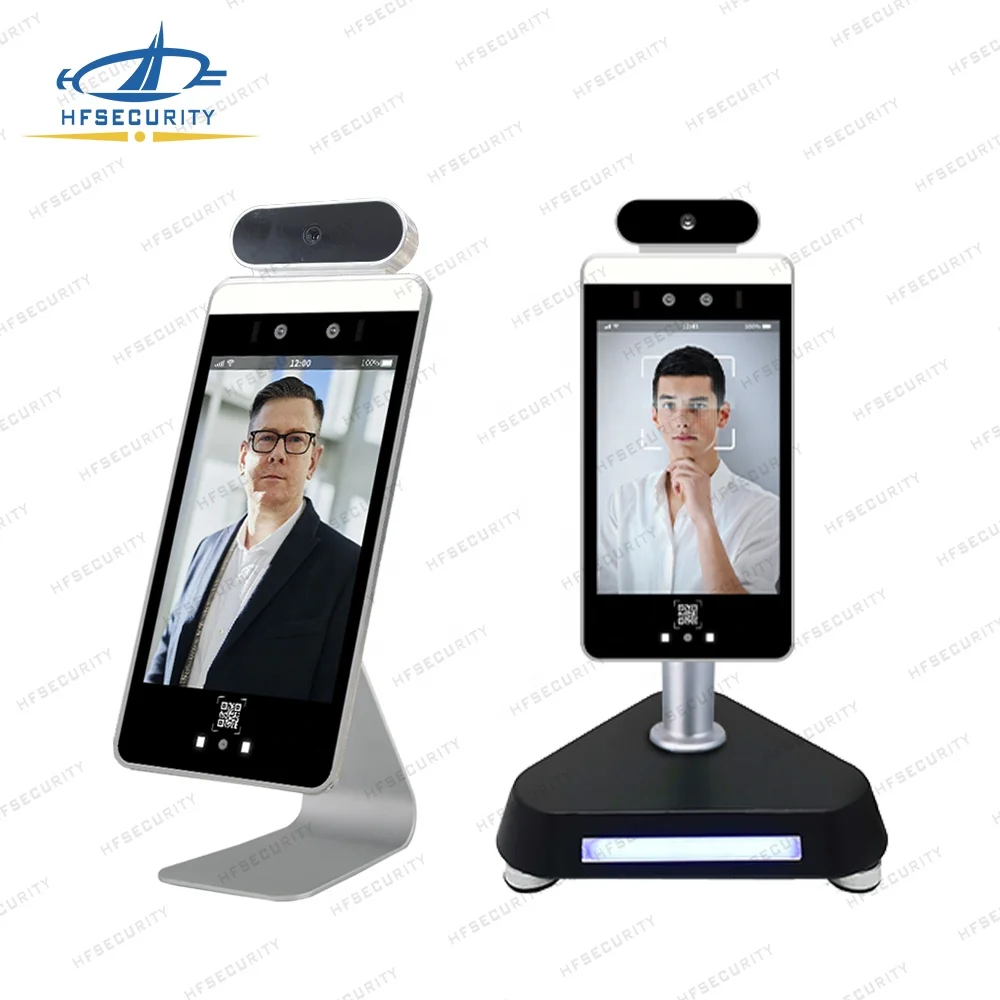 HFSecurity RA08T Top Sale 8inch Biometric AI Face Recognition Device Control Access for Hospital Time Attendance