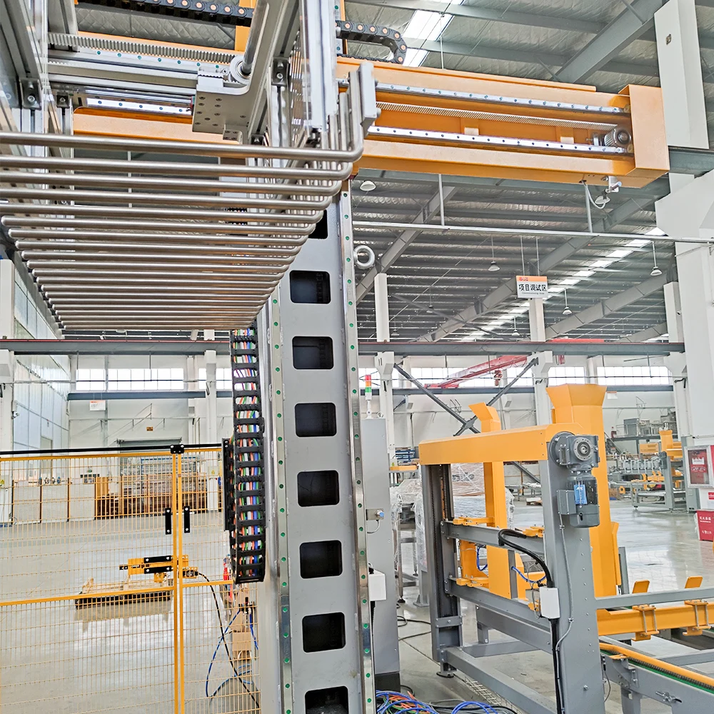 Servo Drive Auto Robot Palletizer Robot Stacker Stacking Robot para sacos de caixa de papelão