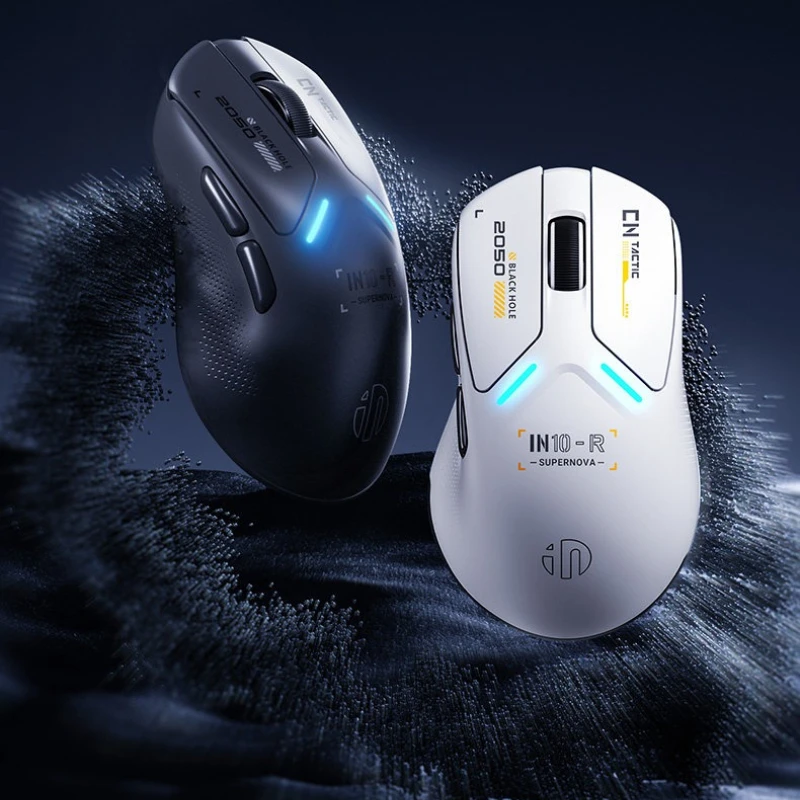 INPHIC IN10R Wireless 8k Mouse Tri Mode PAW3395 Right Hand Ergonomics 26000DPI Pc Laptop Accessories E-sports Gamer Gifts