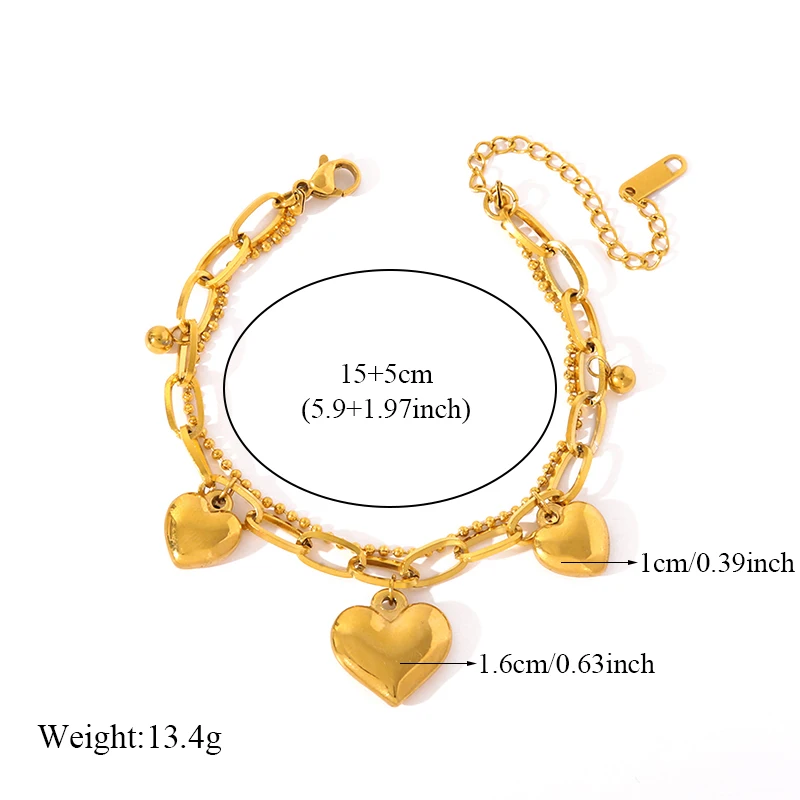 EILIECK 316L Edelstahl Goldfarbenes Porträt-Münz-Charm-Armband Trendiges Handgelenk-Schmuckstück für Frauen und Mädchen als Urlaubsgeschenk – Detail 6