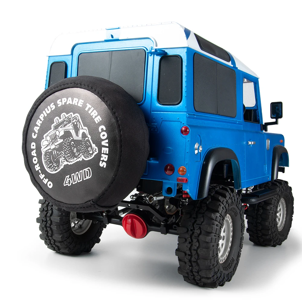 MIBIDAO 1/10 RC Crawler Leather Spare Tire Cover Anti Dust Cover for TRX4 TRX6 D90 Axial SCX10 90046 Capra GEN8 Wraith