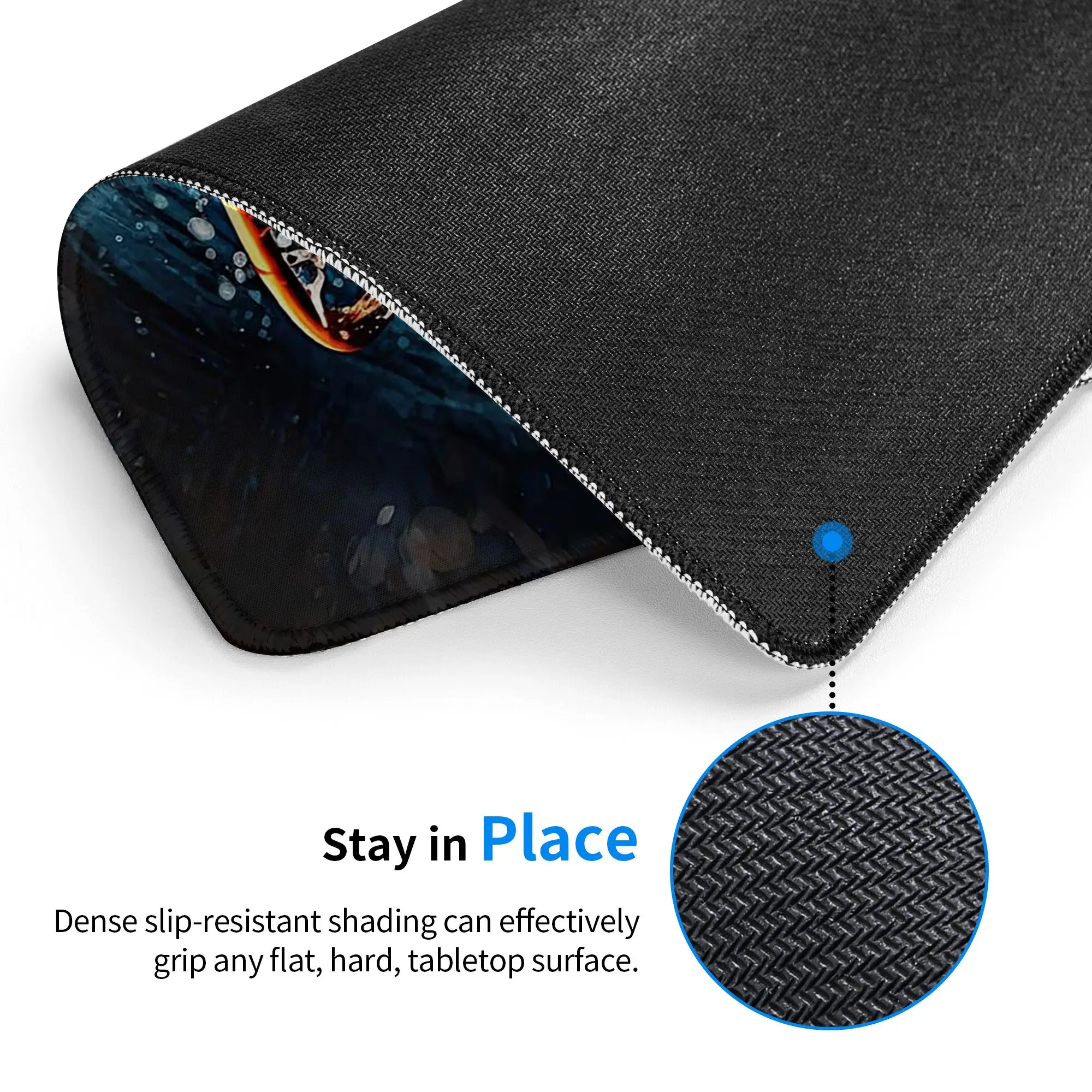 Glitzy Graffiti Spray Paint Basketball Mouse Pad Computer Keyboard Mouse Mat PC Laptop Desk Mat Office Accessories Table Mats