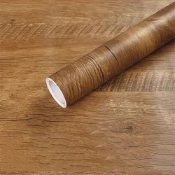 60/80cm Wide Wood Grain Decor Film Vinyl DIY Waterproof Wallpapers Self-adhesive Renovation Home Furniture Cupboard Wall Sticker