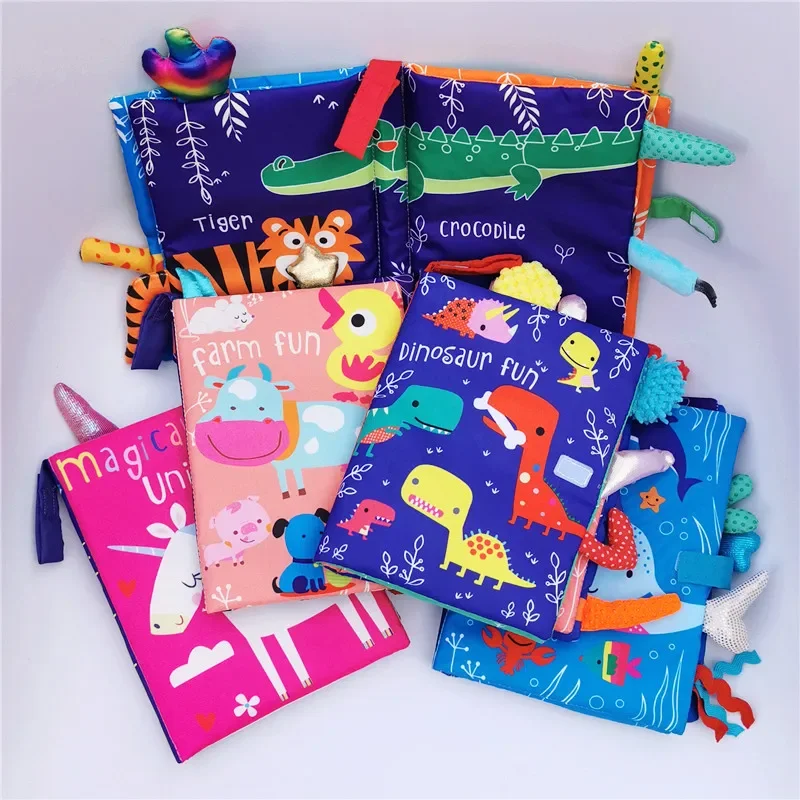 เด็กทารกใหม่ Rattles โทรศัพท์มือถือของเล่นสัตว์หนังสือทารกแรกเกิดรถเข็นเด็กแขวน Bebe การเรียนรู้ให้ความรู้ของเล่นเด็กเด็กของขวัญ