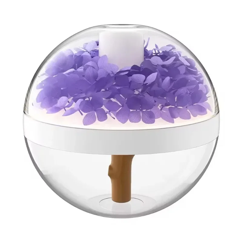 Innovative Portable Wireless Humidifier Eternal Flower 270ml Romantic Warm Light Ultrasonic Air Diffuser Household Air Freshener