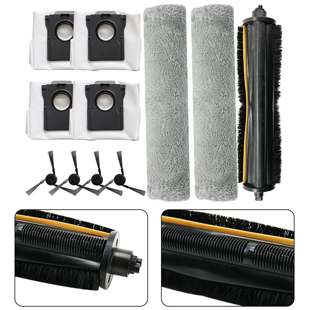 1 комплект основной боковой щетки для швабры, эффективно удаляет грязь и мусор для Mova Z5 / Z5 Pro / Z50 Ultra / Z50 Бытовые принадлежности