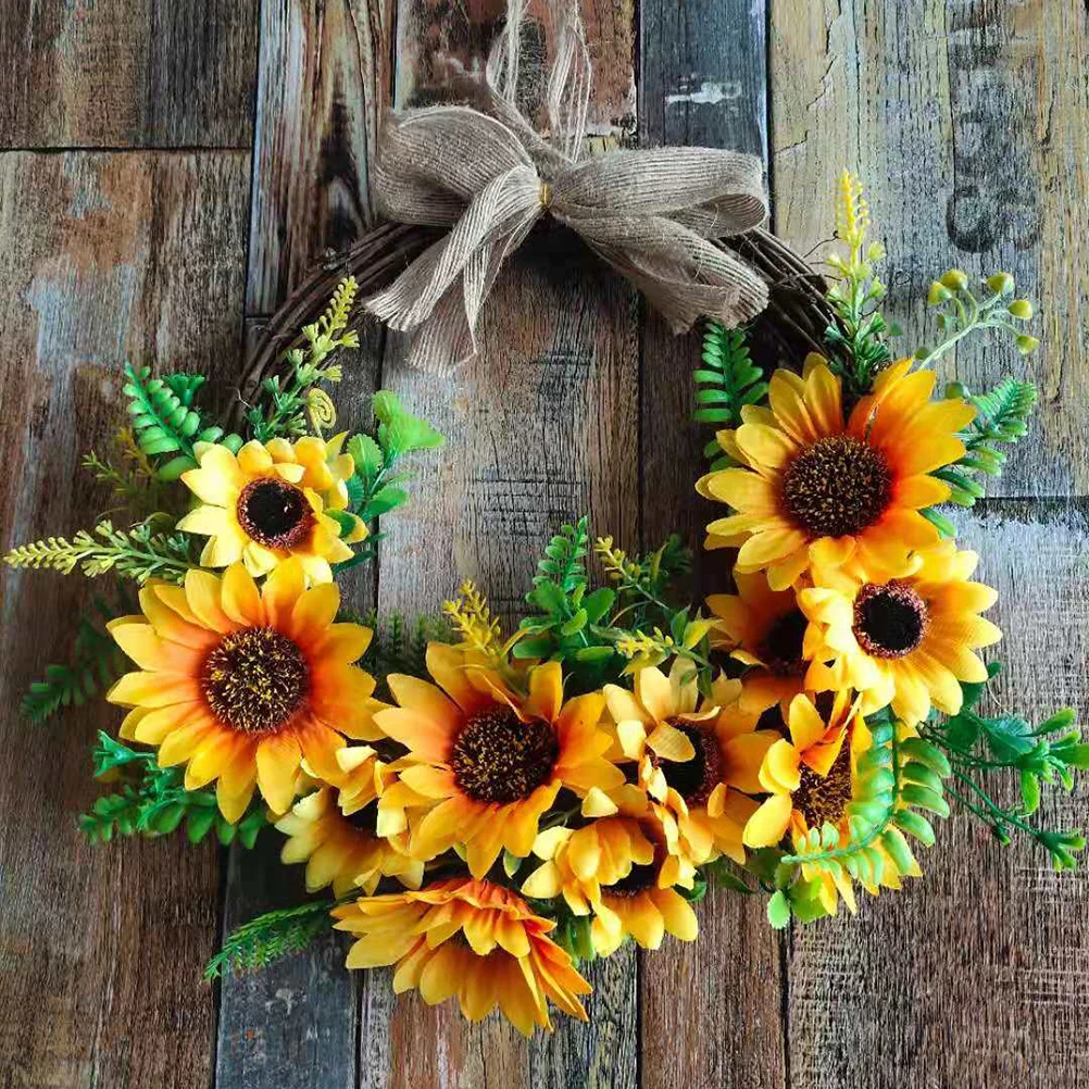 

1pc Festival Wreath 30Cm Garland Hanging Ornament Decorative Plants For Party Holiday Hanging Garland Decoration