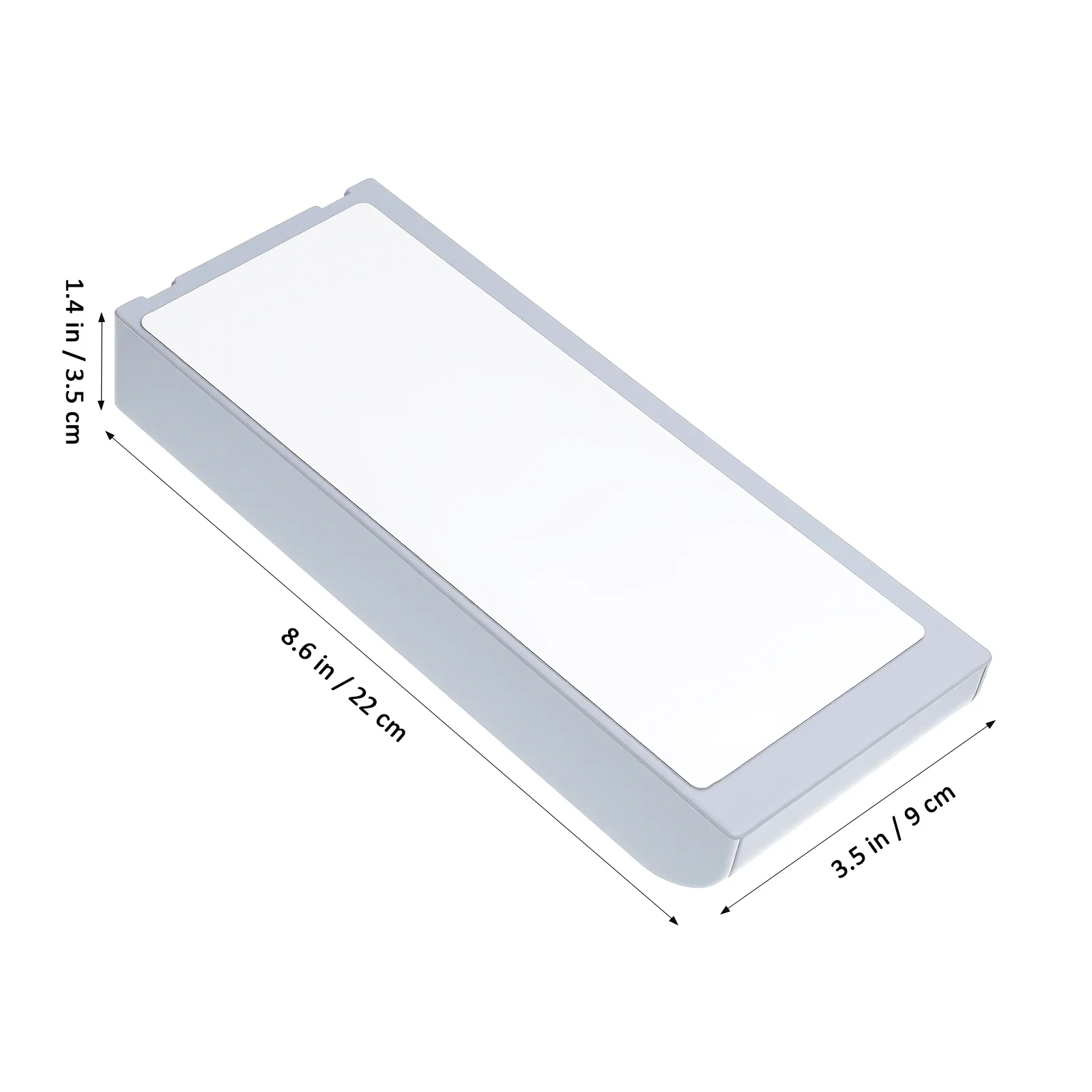 2Pcs Office Table Bottom Organizer Adhesive Pen Box with Drawer Hidden Storage for Small Items Rulers Files Jewelry Stationery